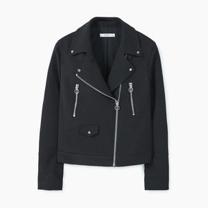 Mango Nancy Zipped Biker Jacket